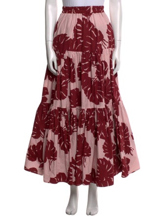 La DoubleJ Printed Midi Length Skirt