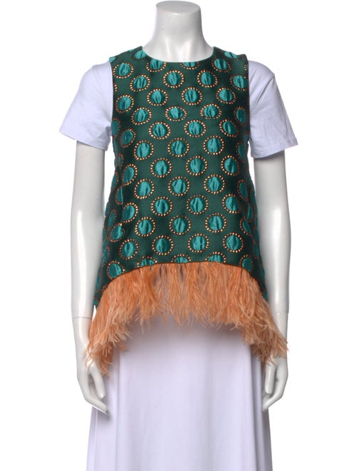 La DoubleJ Printed Crew Neck Top