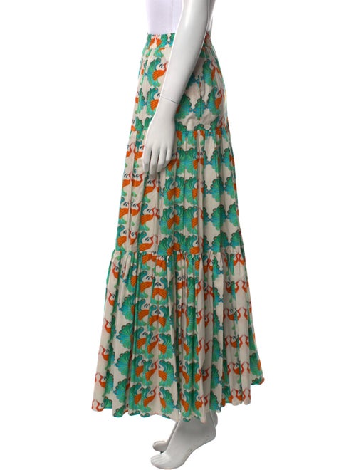 La DoubleJ Pleated Accents Midi Length Skirt