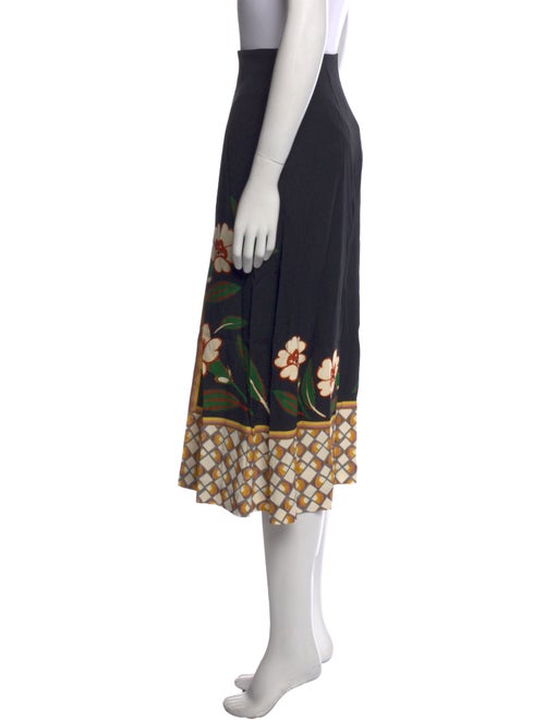 La DoubleJ Floral Print Midi Length Skirt