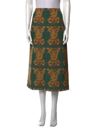 La DoubleJ Wool Midi Length Skirt