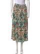La DoubleJ Floral Print Midi Length Skirt