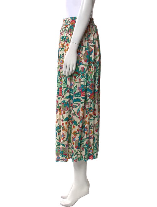 La DoubleJ Floral Print Midi Length Skirt