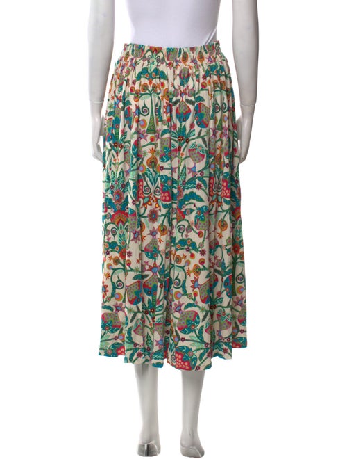 La DoubleJ Floral Print Midi Length Skirt