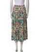 La DoubleJ Floral Print Midi Length Skirt