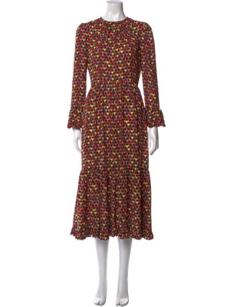 La DoubleJ Polka Dot Print Long Dress