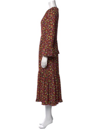 La DoubleJ Polka Dot Print Long Dress