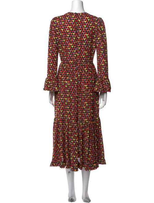 La DoubleJ Polka Dot Print Long Dress