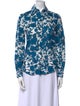 La DoubleJ Floral Print Long Sleeve Button-Up Top