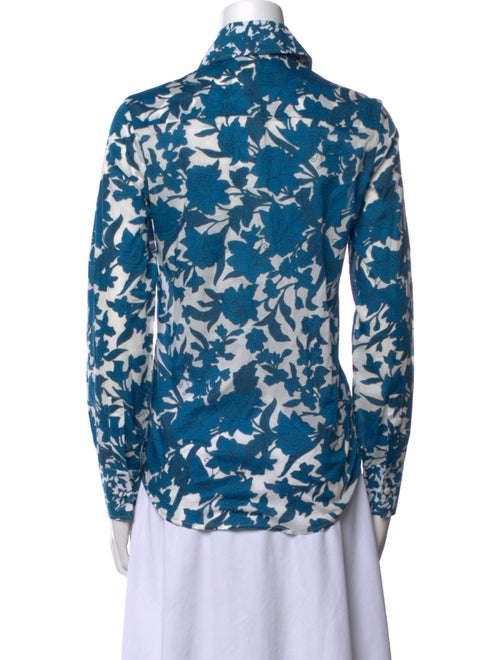 La DoubleJ Floral Print Long Sleeve Button-Up Top
