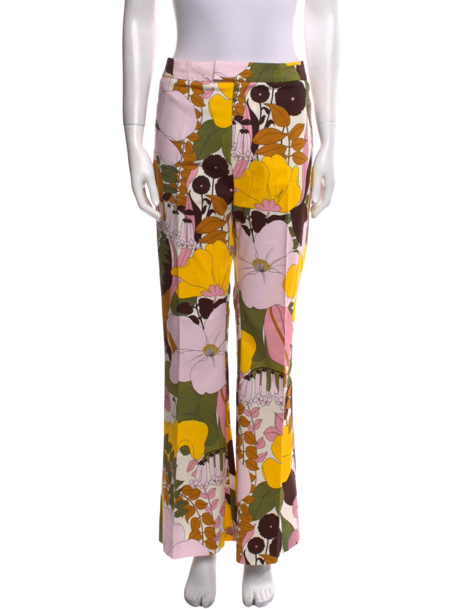 La DoubleJ Floral Print Wide Leg Pants