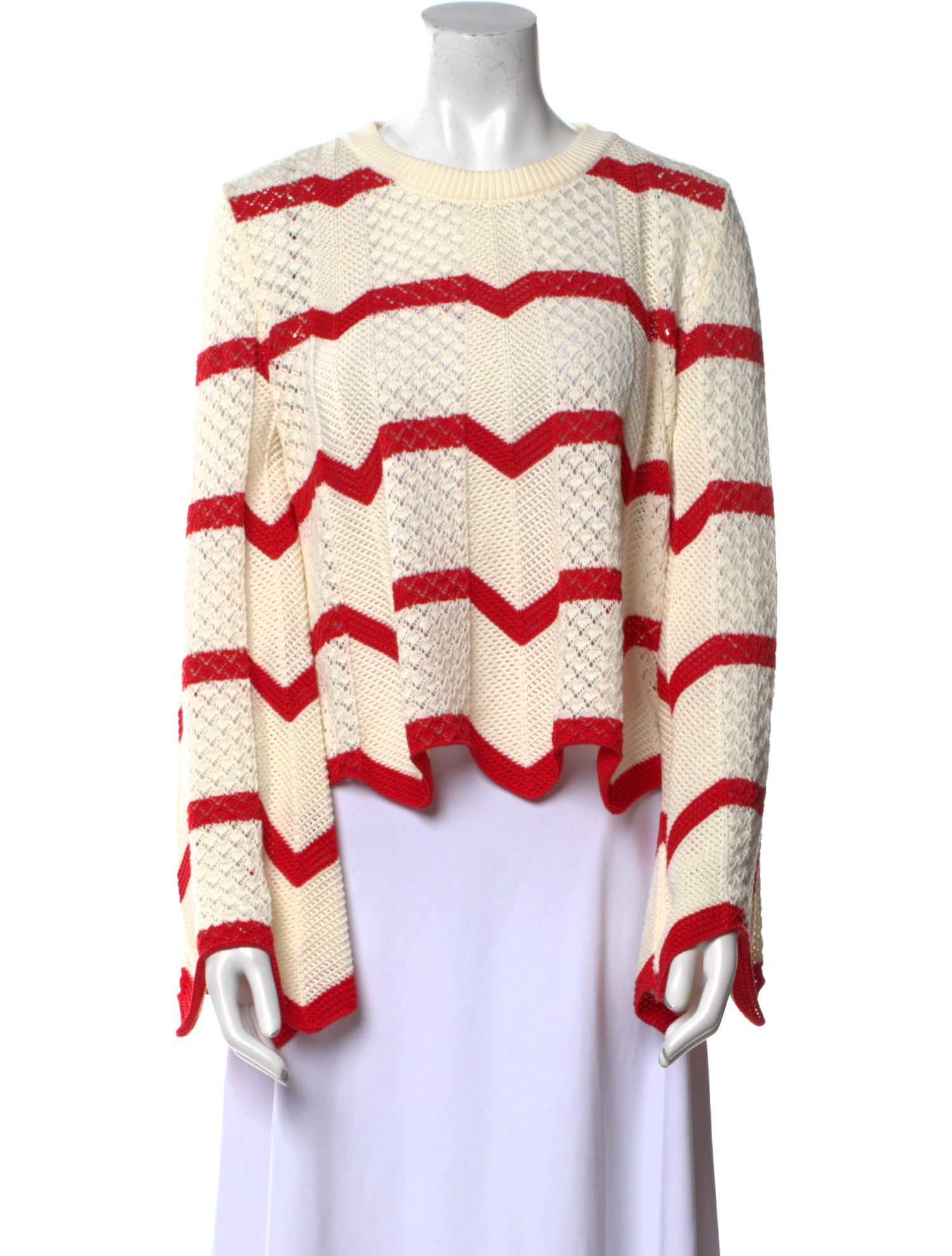 La DoubleJ Striped Crew Neck Sweater