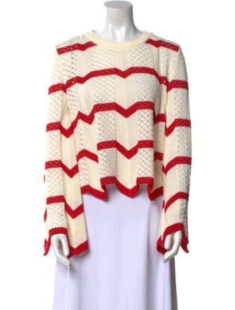 La DoubleJ Striped Crew Neck Sweater