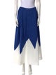 La DoubleJ Colorblock Pattern Midi Length Skirt