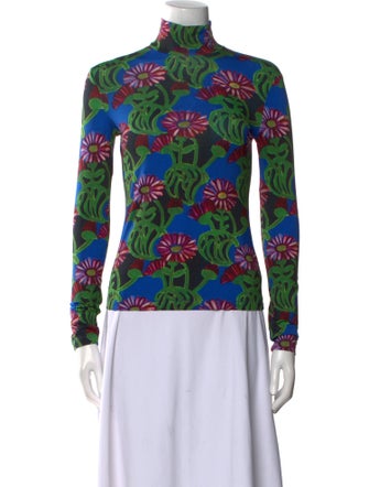 La DoubleJ Nylon Floral Print Top