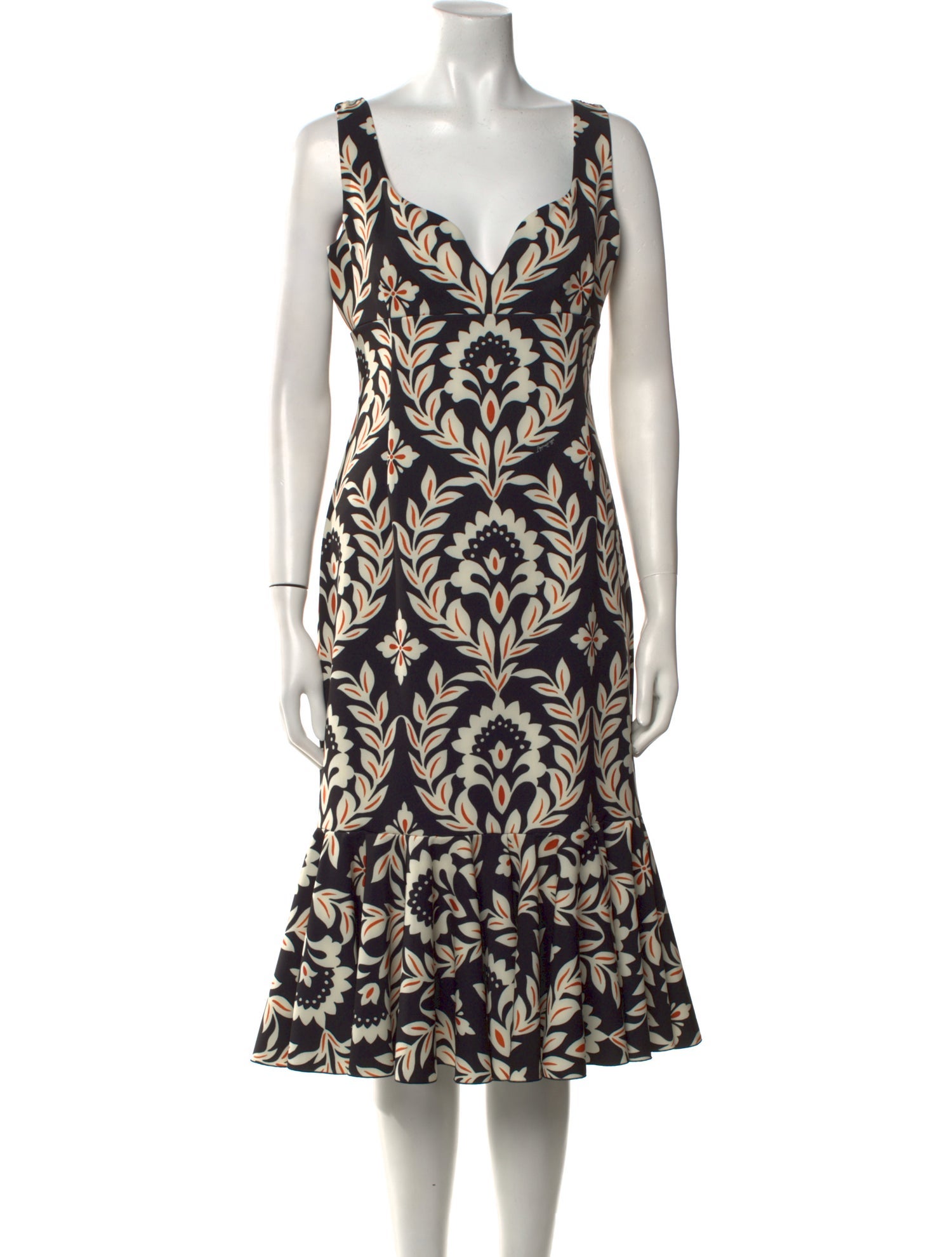 La DoubleJ Printed Midi Length Dress w/ Tags