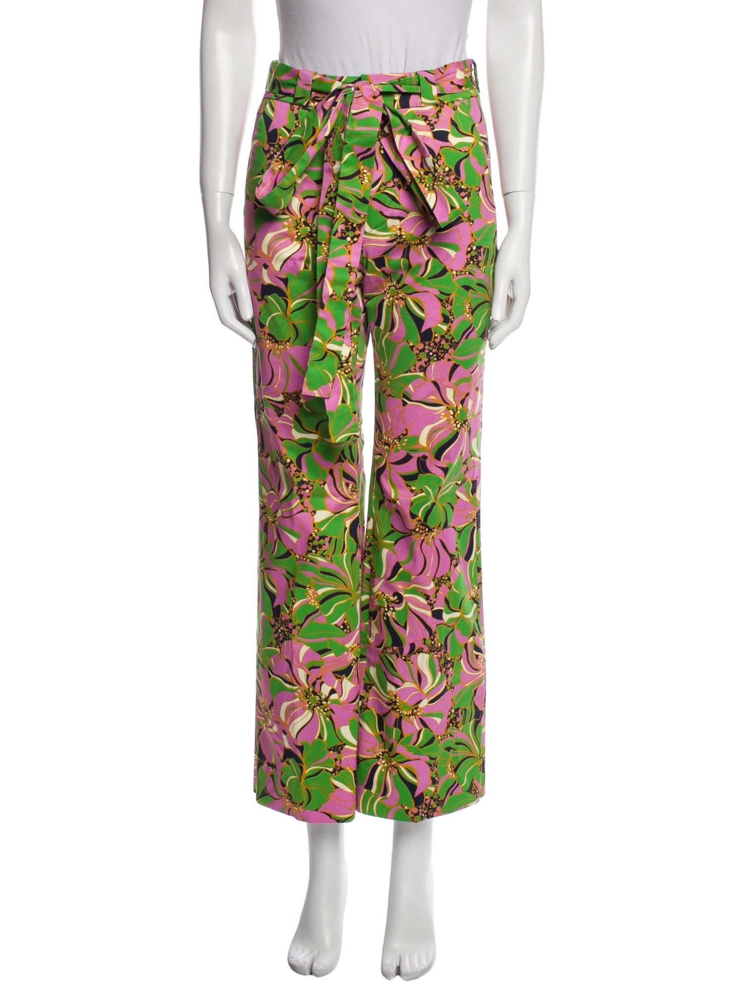 La DoubleJ Floral Print Wide Leg Pants