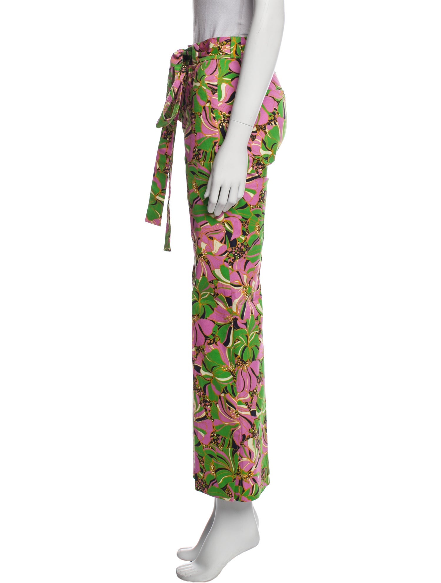 La DoubleJ Floral Print Wide Leg Pants