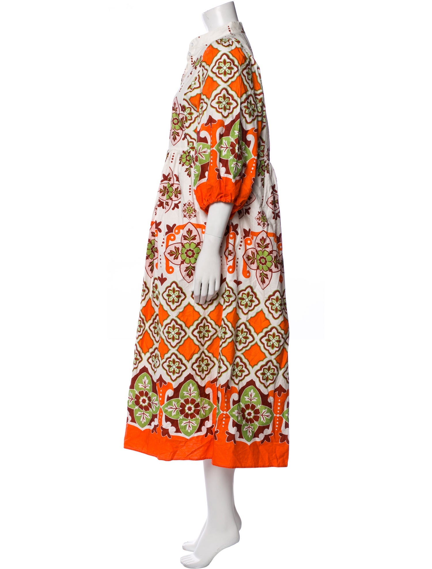 La DoubleJ Printed Midi Length Dress