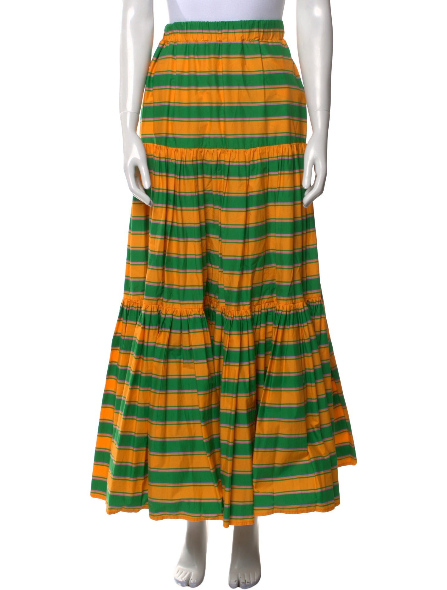 La DoubleJ Striped Long Skirt
