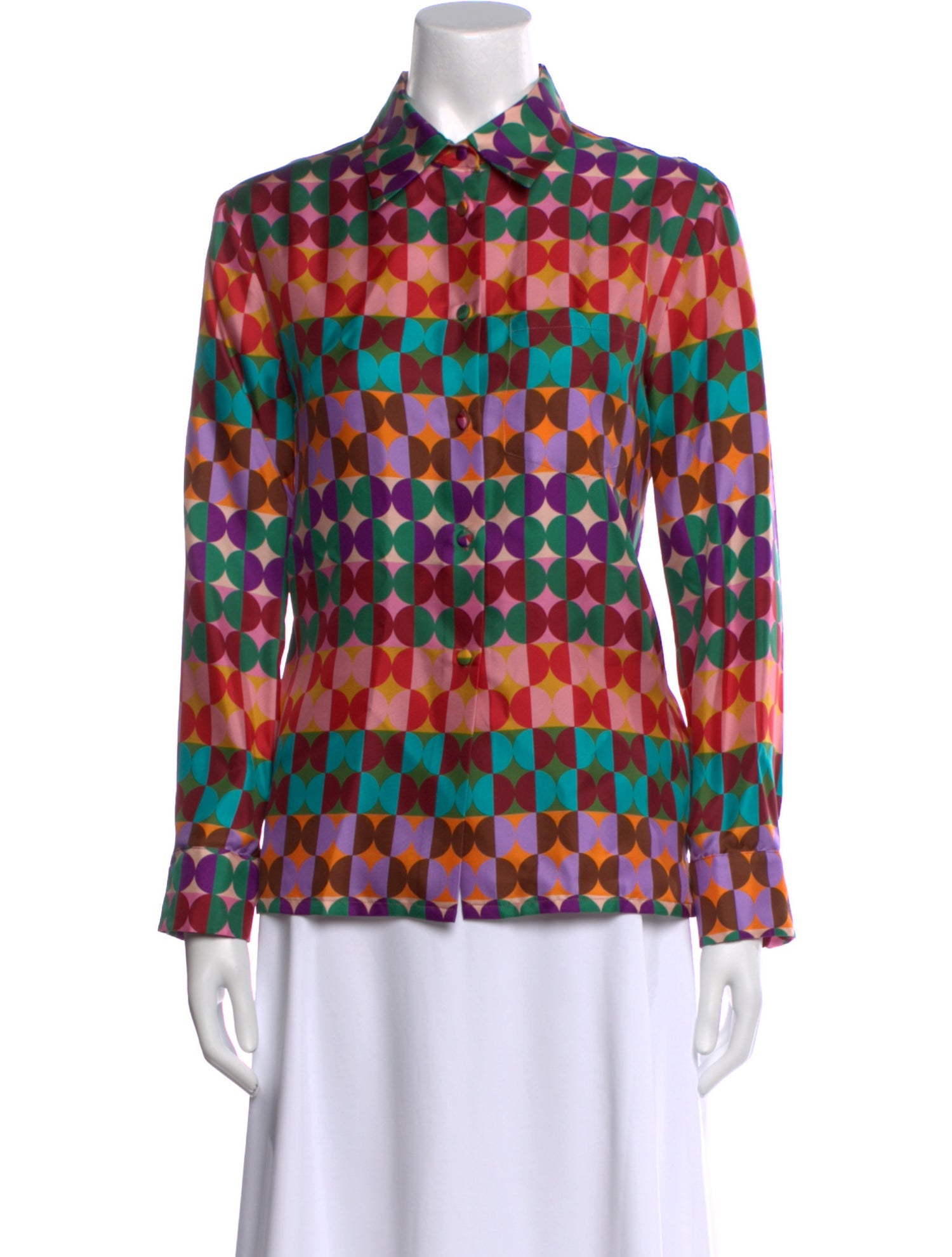 La DoubleJ Silk Printed Blouse w/ Tags