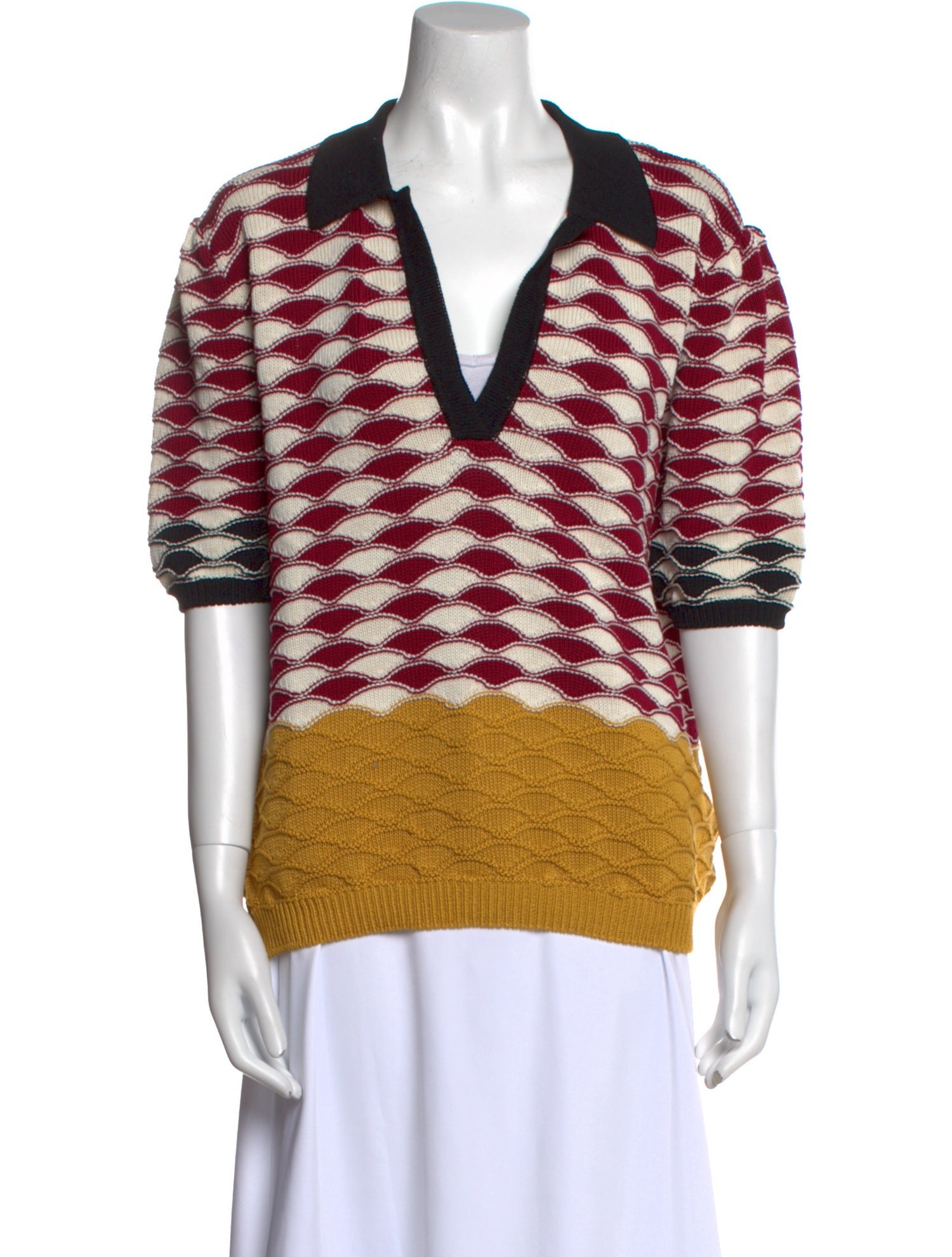 La DoubleJ Printed V-Neck Tunic