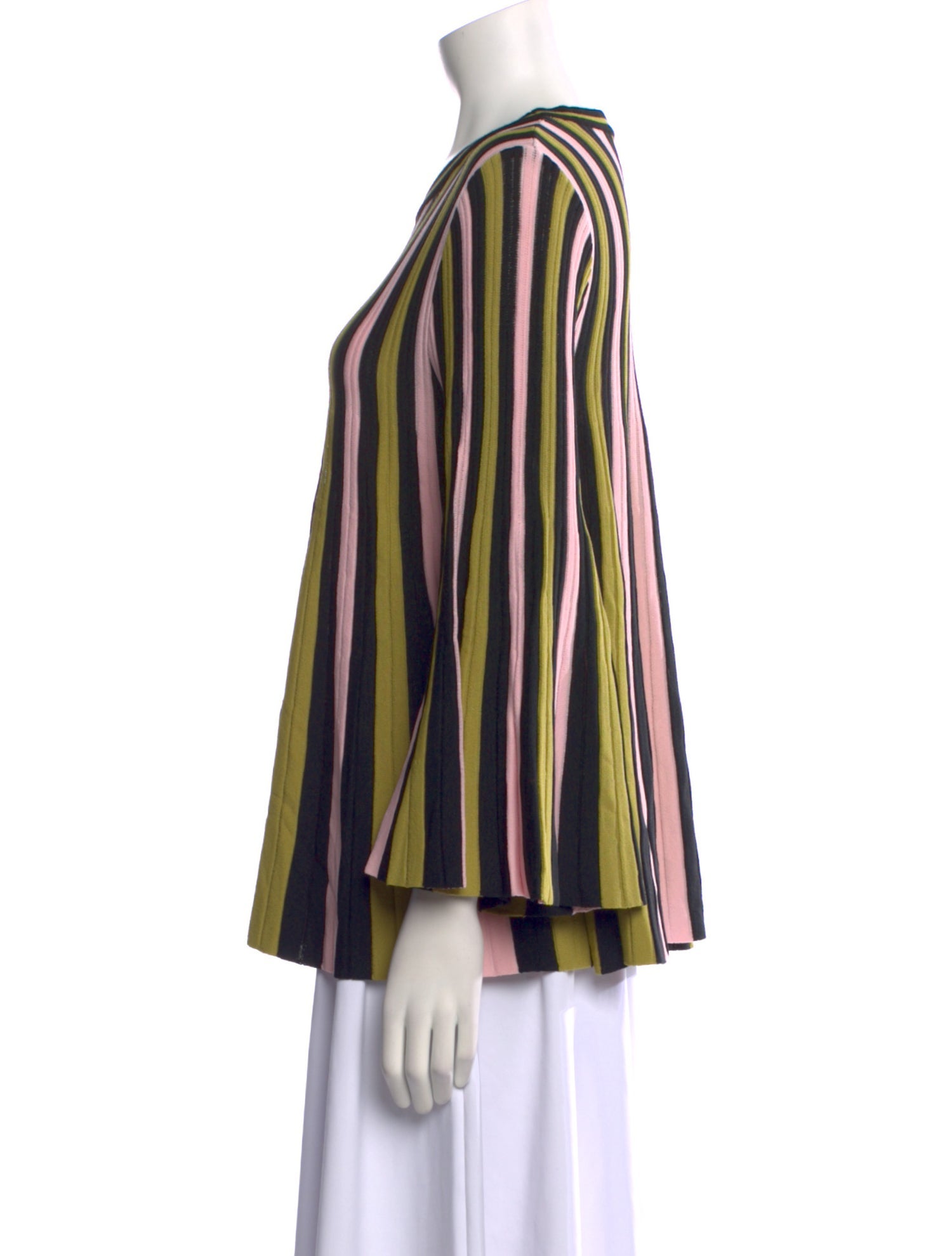 La DoubleJ Striped Scoop Neck Blouse