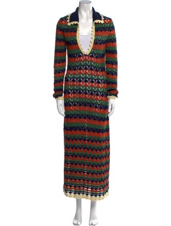 La DoubleJ Striped V-Neck Sweater