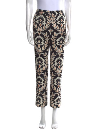 La DoubleJ Floral Print Straight Leg Pants