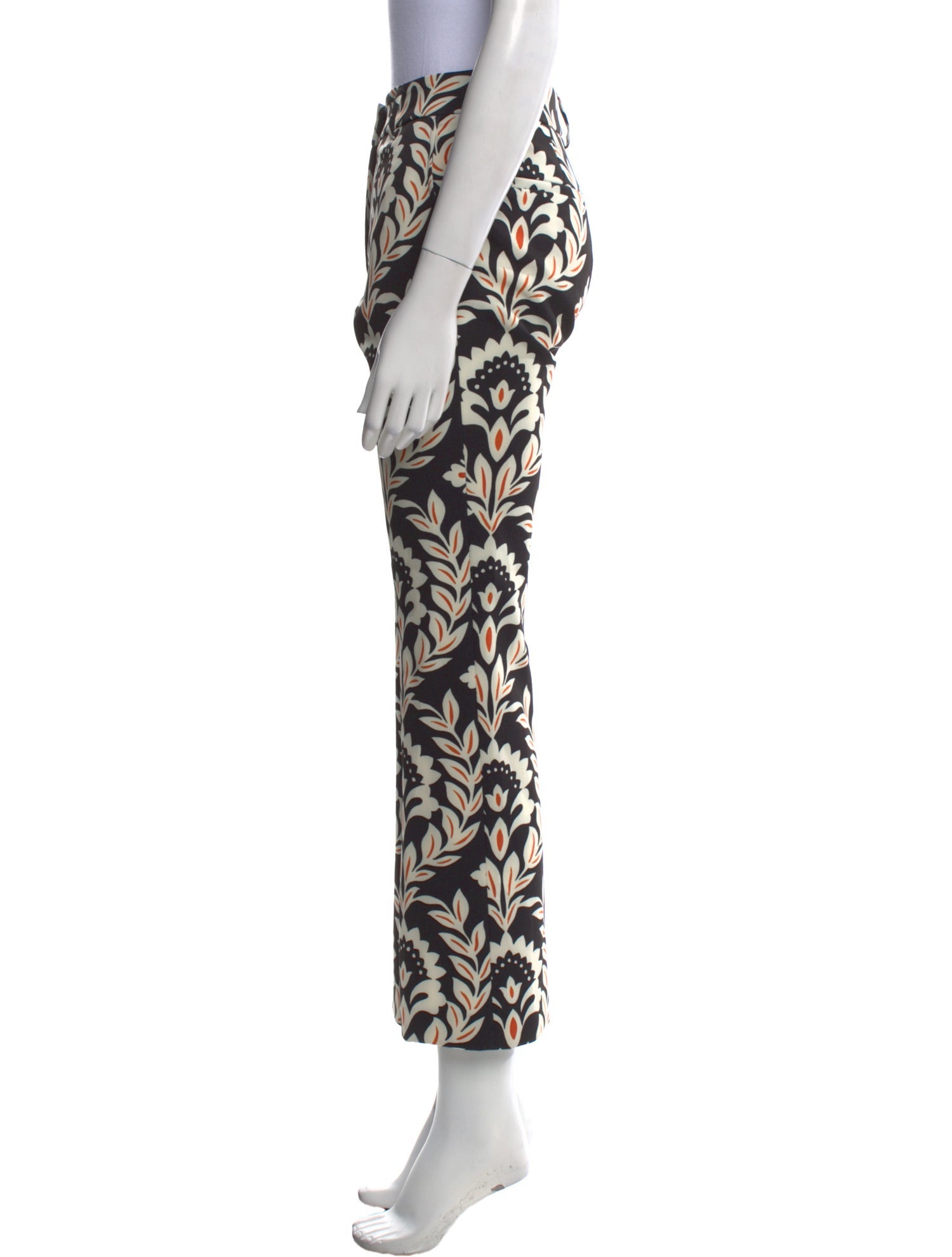 La DoubleJ Floral Print Straight Leg Pants