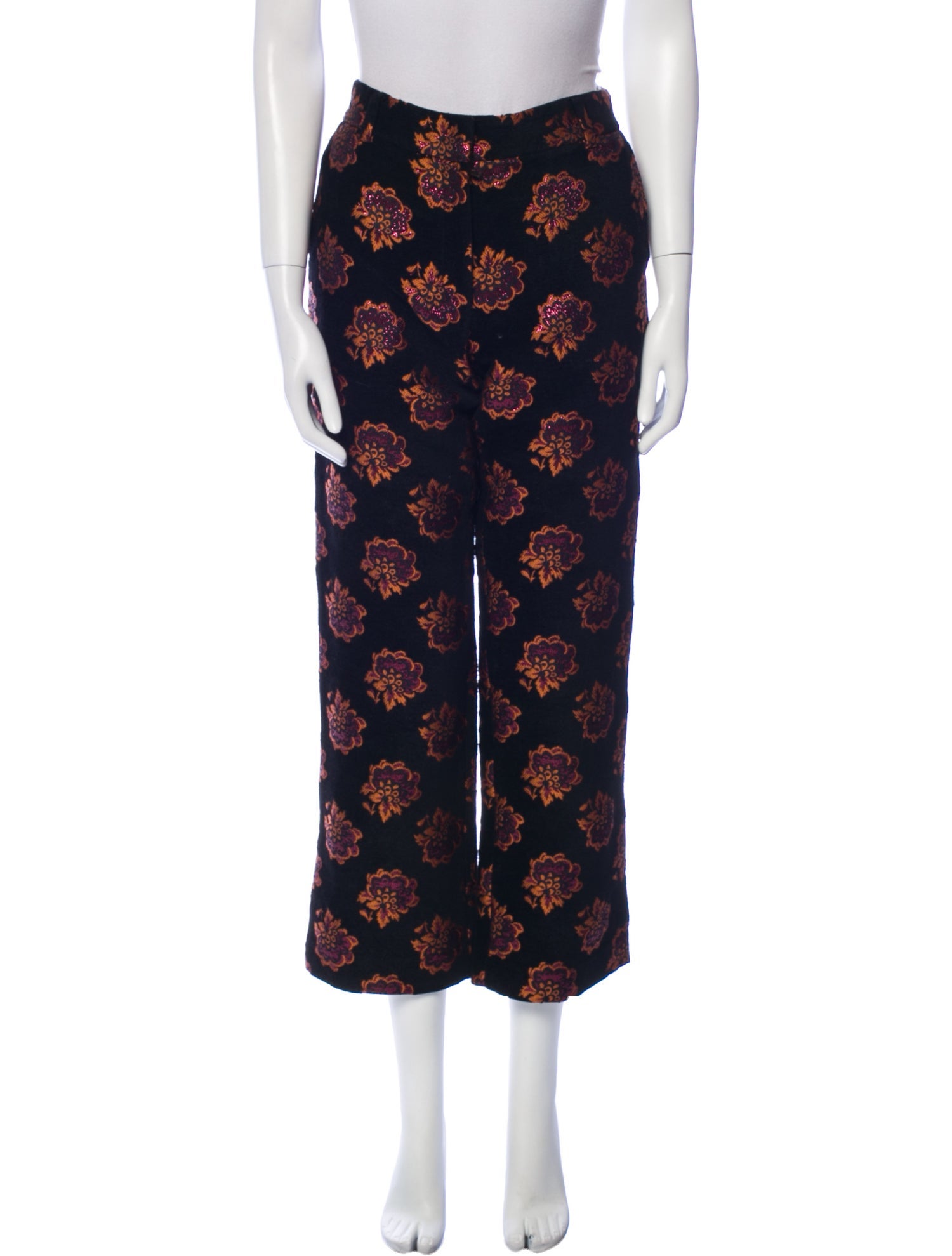 La DoubleJ Floral Print Wide Leg Pants