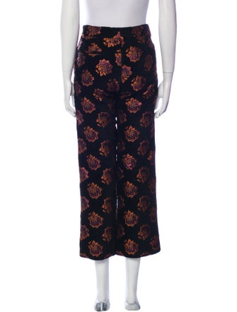 La DoubleJ Floral Print Wide Leg Pants