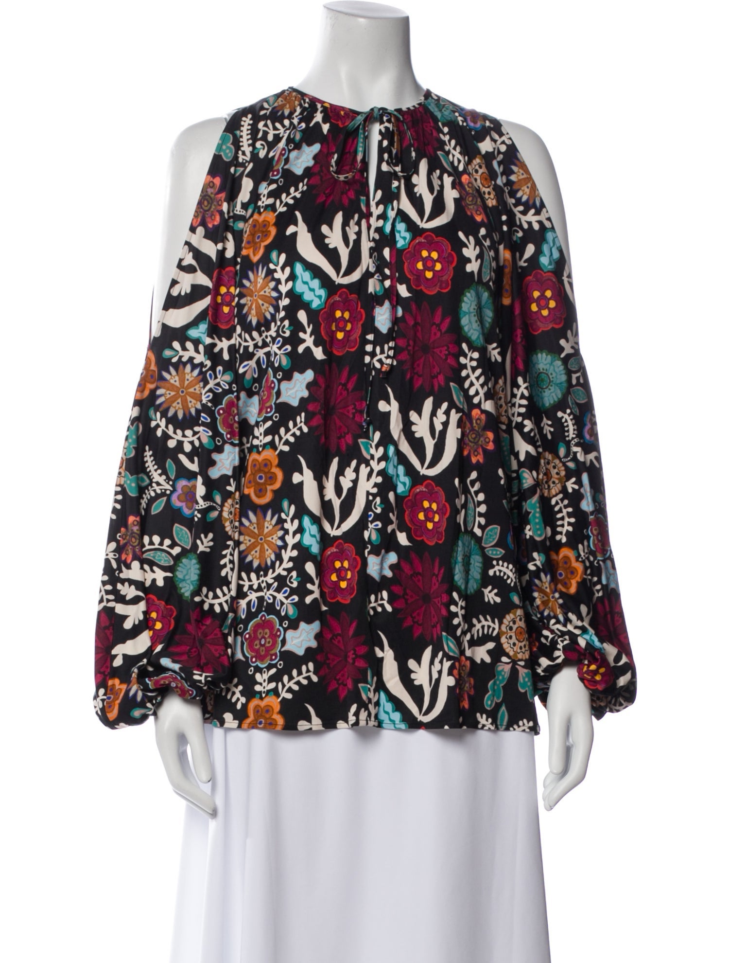 La DoubleJ Floral Print Crew Neck Blouse w/ Tags