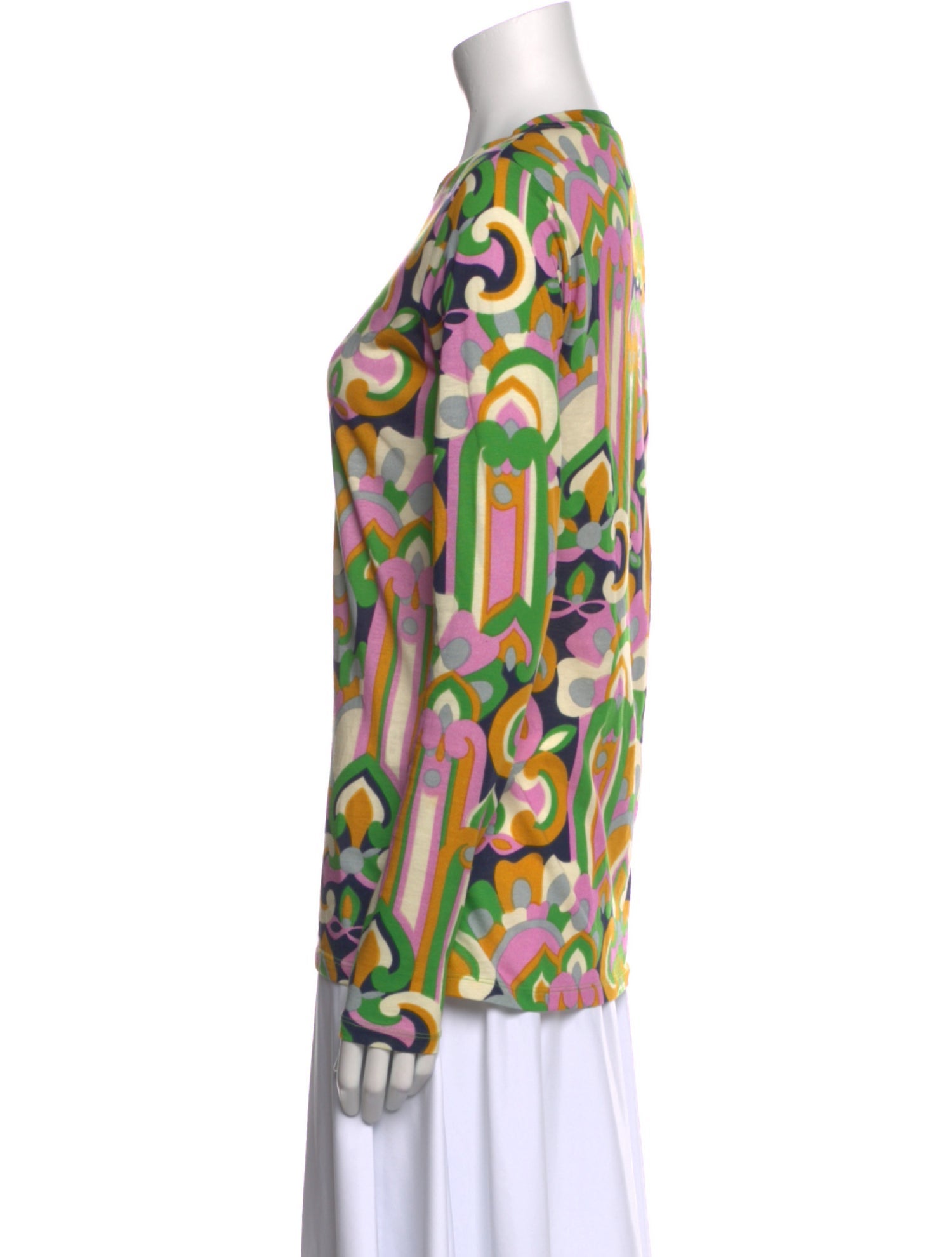 La DoubleJ Printed Crew Neck Top