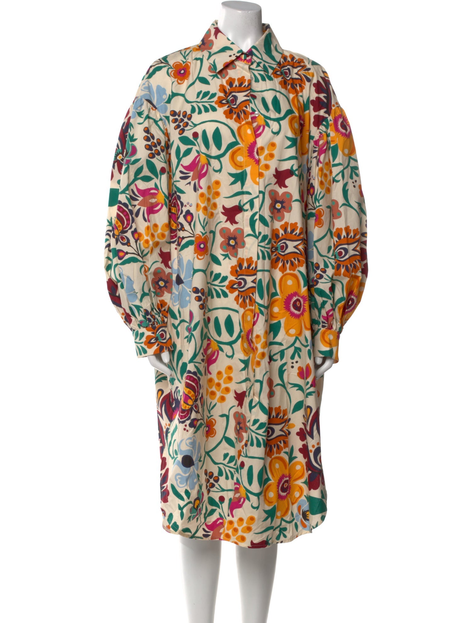 La DoubleJ Floral Print Midi Length Dress w/ Tags