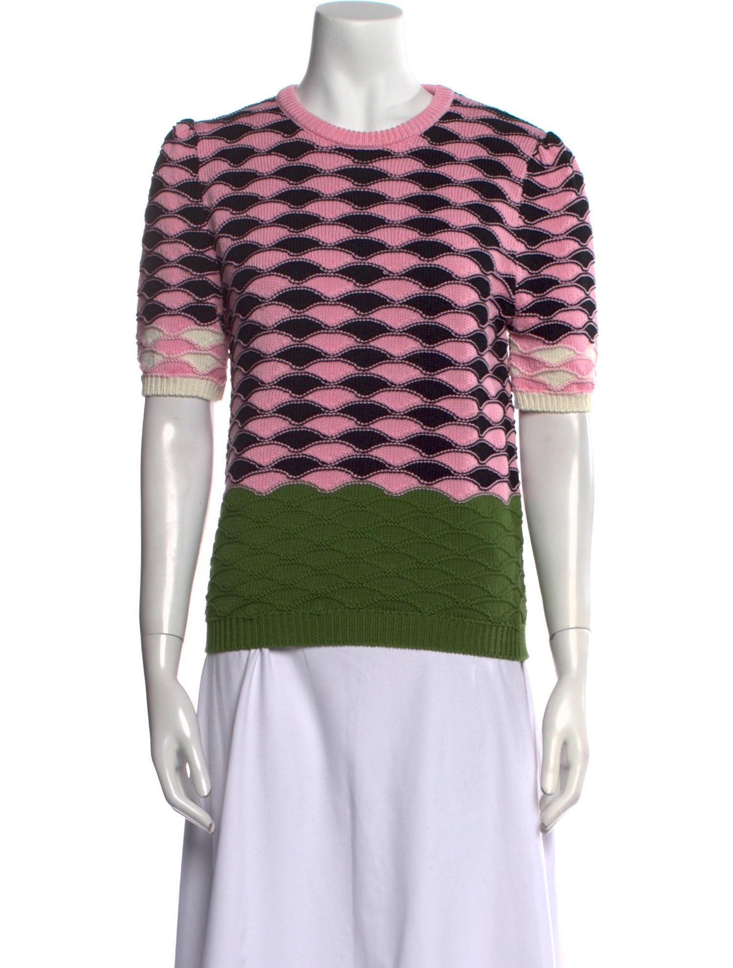 La DoubleJ Printed Crew Neck Sweater