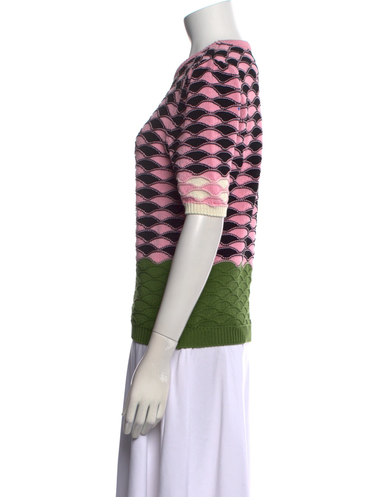 La DoubleJ Printed Crew Neck Sweater