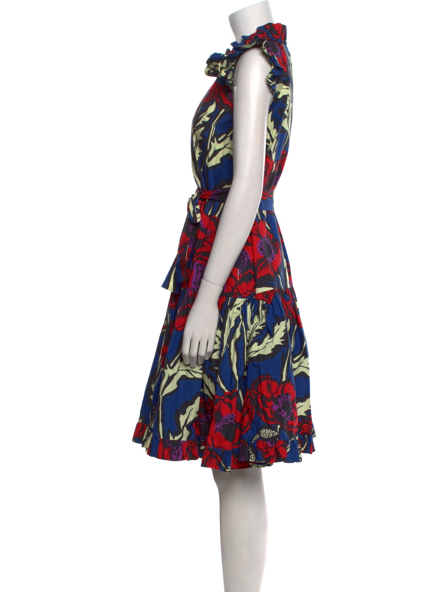 La DoubleJ Floral Print Knee-Length Dress