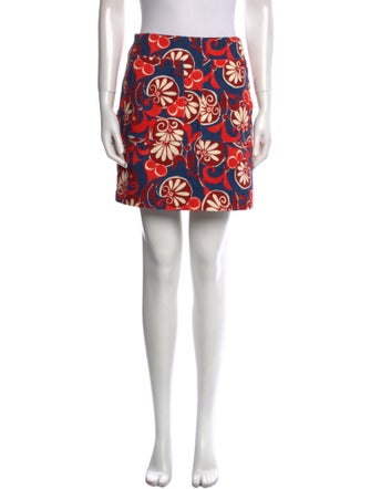 La DoubleJ Floral Print Mini Skirt