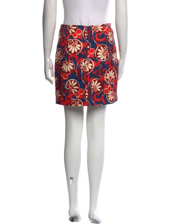 La DoubleJ Floral Print Mini Skirt