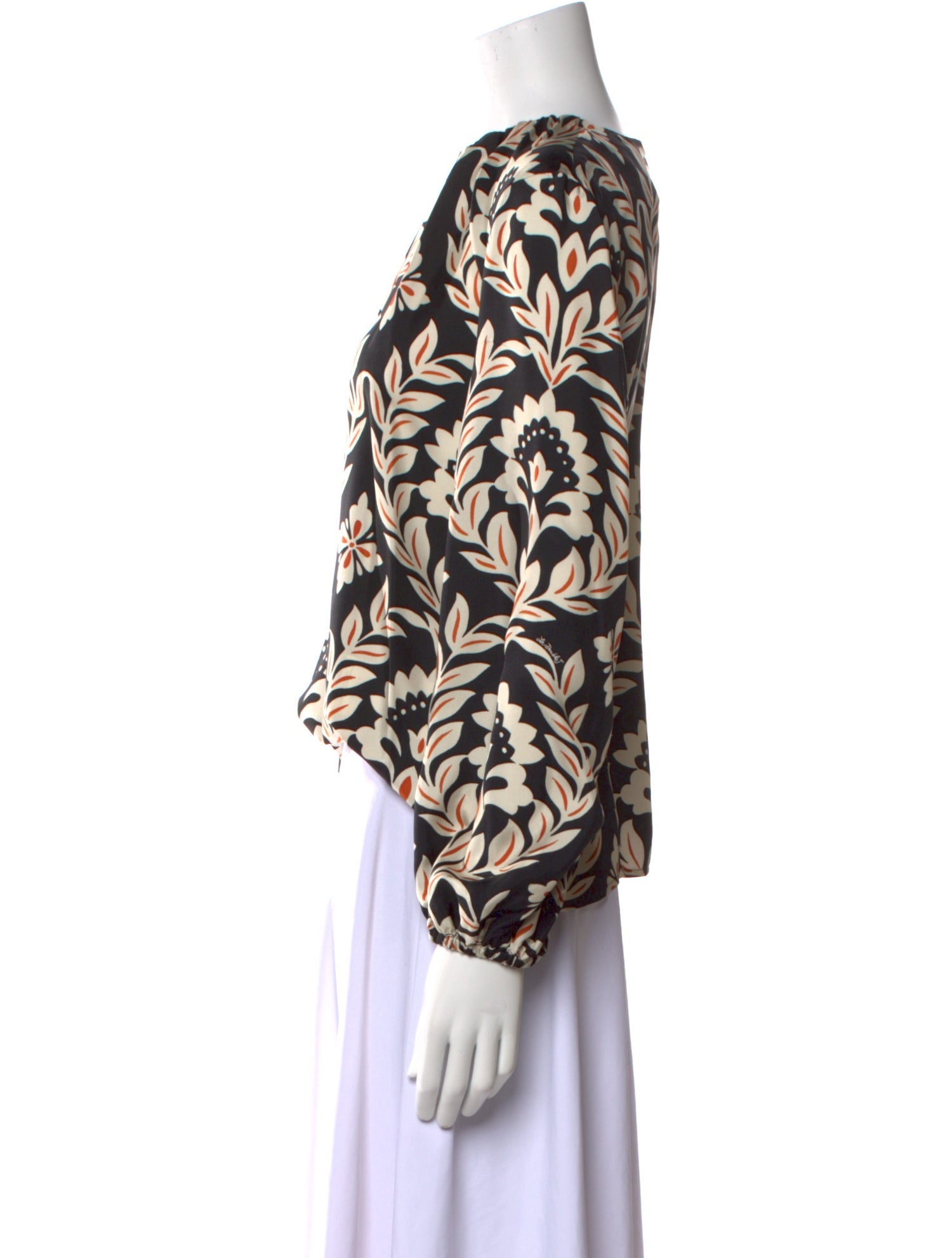 La DoubleJ Silk Printed Blouse