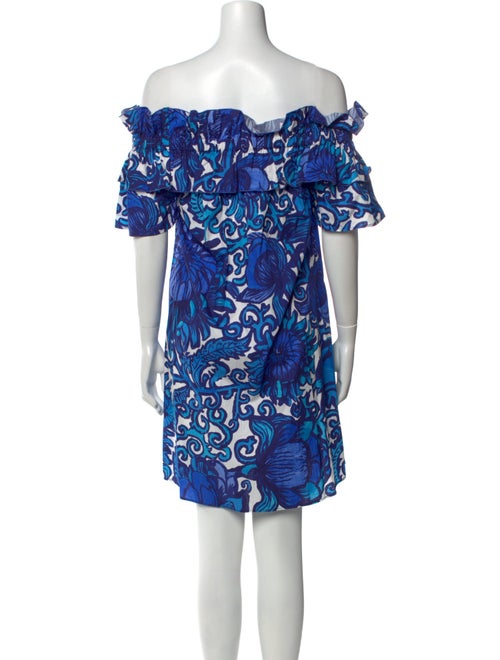 La DoubleJ Floral Print Mini Dress