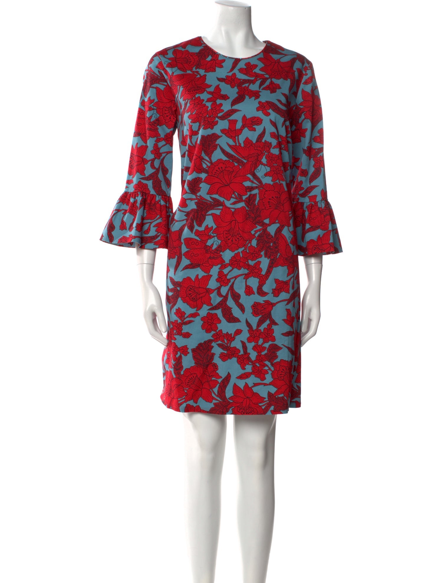 La DoubleJ Floral Print Knee-Length Dress