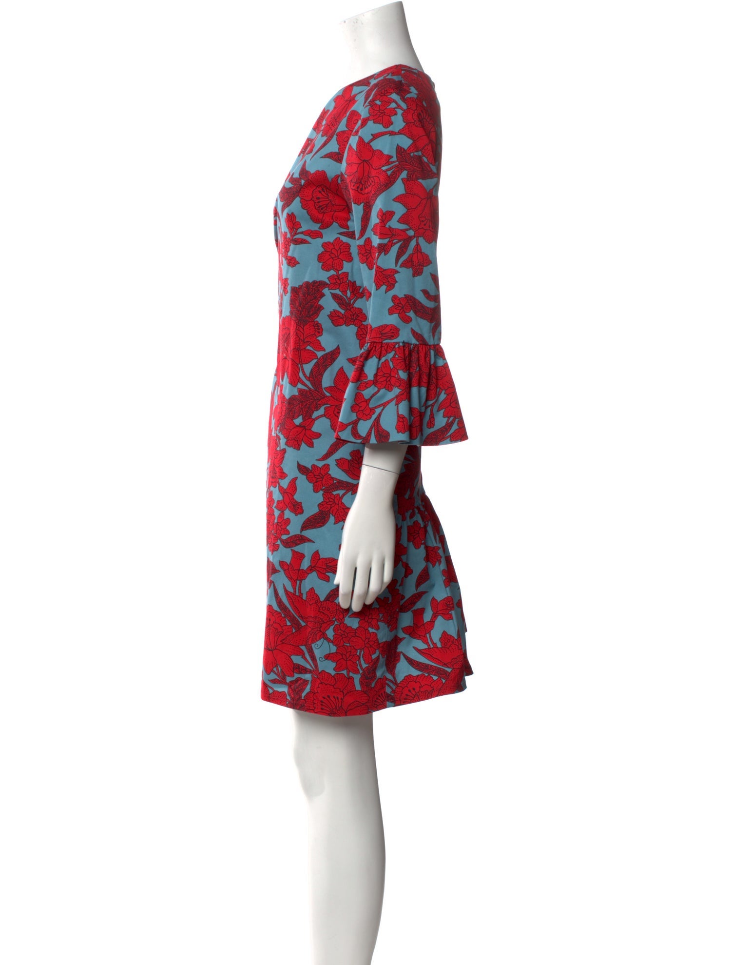 La DoubleJ Floral Print Knee-Length Dress