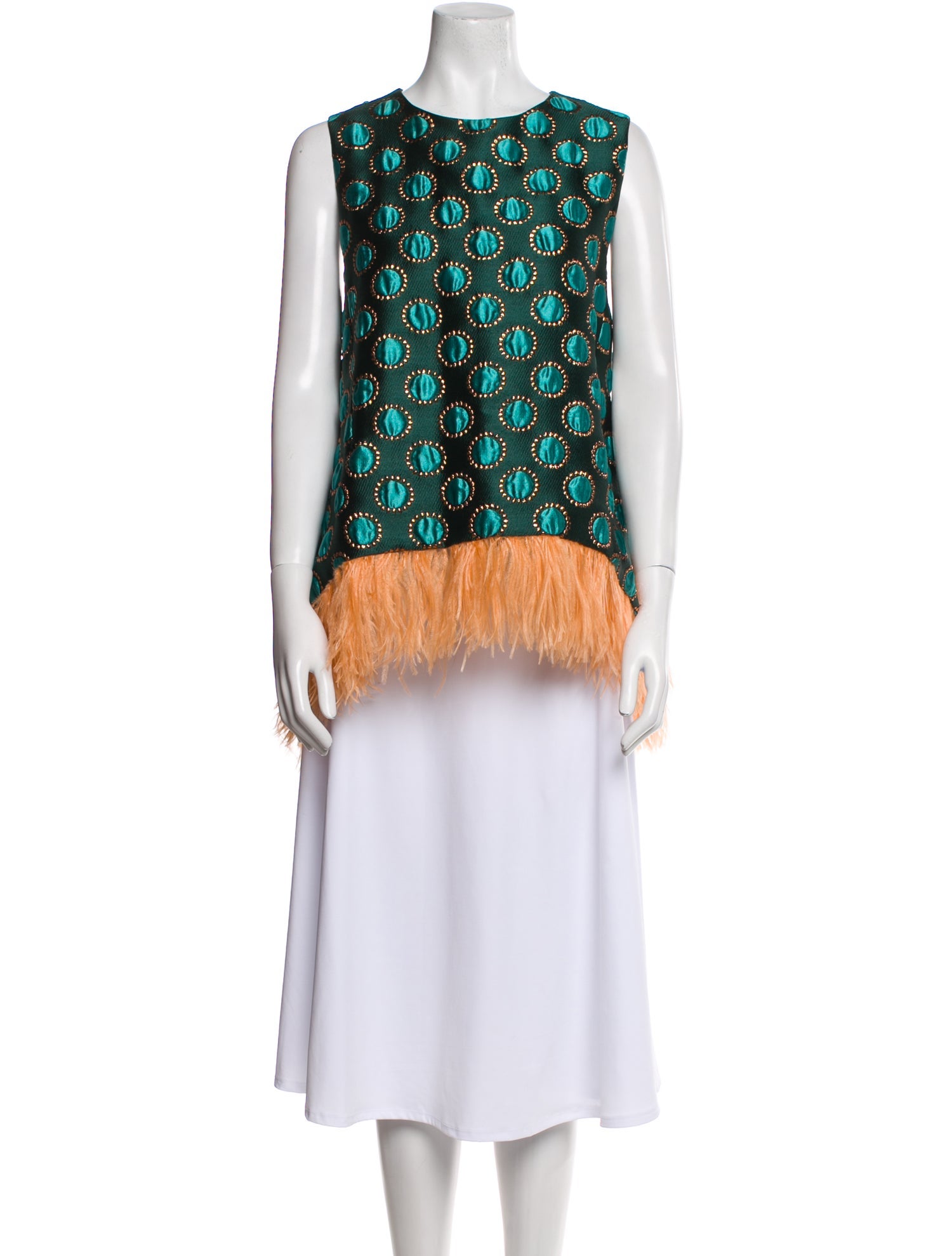 La DoubleJ Printed Crew Neck Tunic