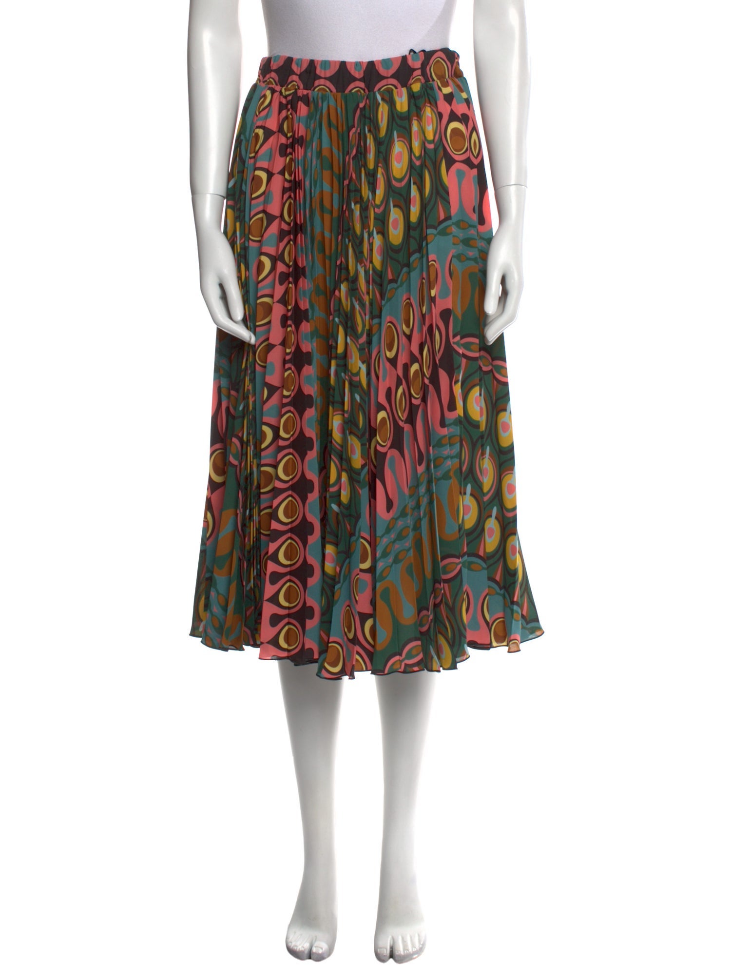 La DoubleJ Printed Midi Length Skirt