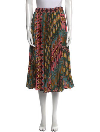 La DoubleJ Printed Midi Length Skirt
