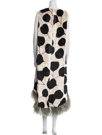 La DoubleJ Polka Dot Print Midi Length Dress