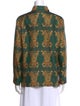 La DoubleJ Silk Printed Button-Up Top