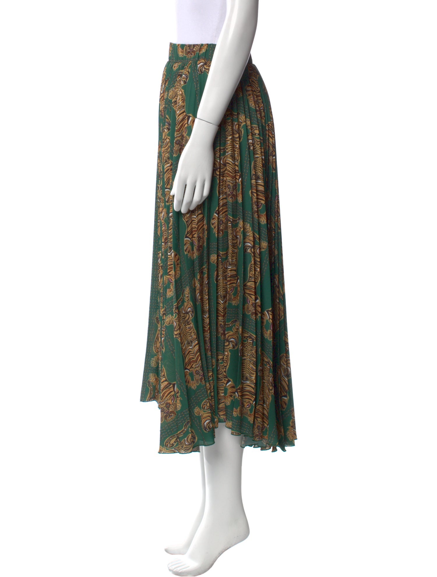 La DoubleJ Printed Midi Length Skirt